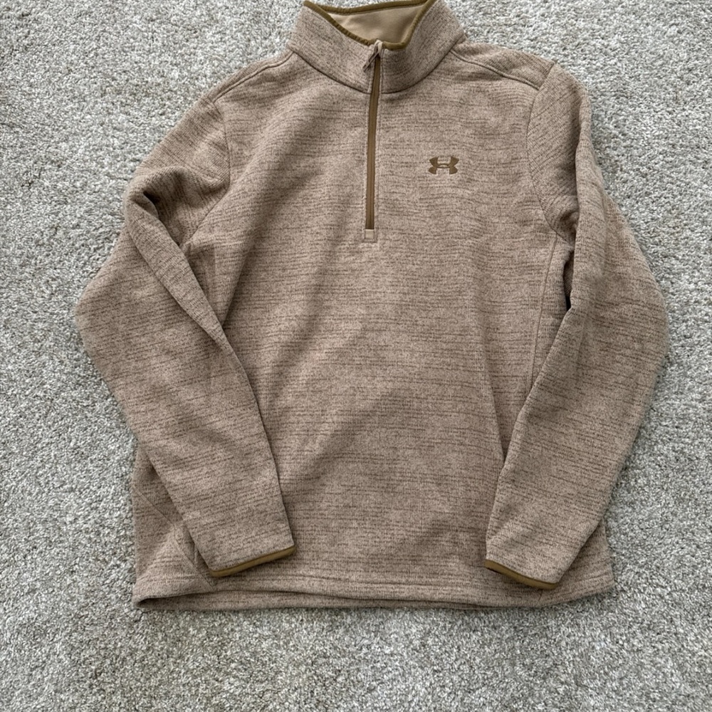 Under Armour Tan Quarter-Zip Pullover
